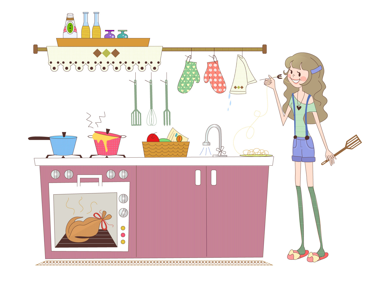 Кухня иллюстрация
