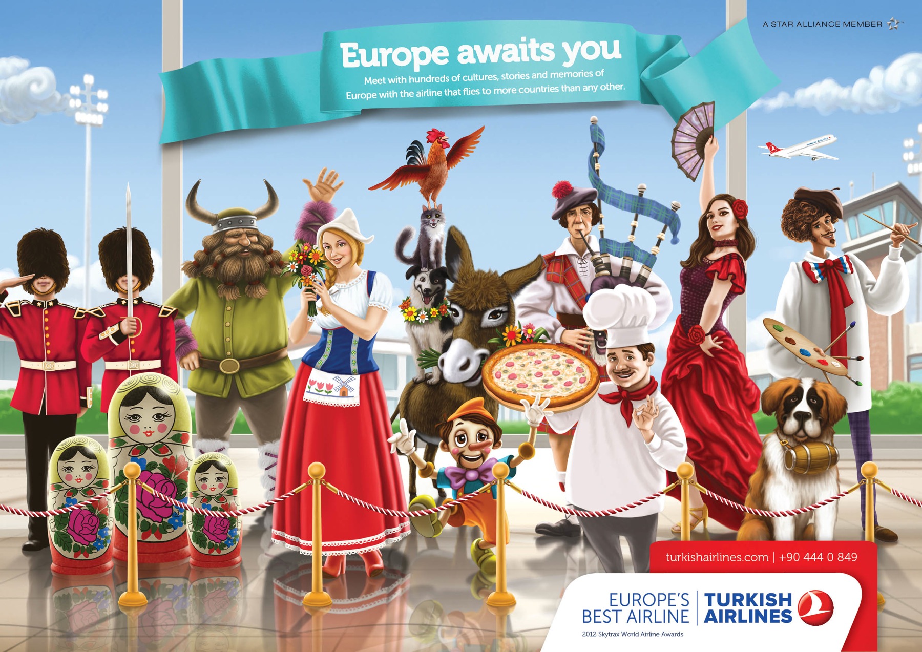 创意海报:土耳其航空公司的个性广告大片